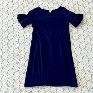 JCREW XS cotton navy dress
